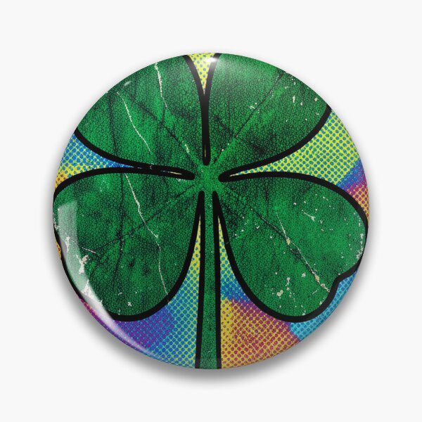 Item preview, Distressed Pop Art Four Leaf Clover designed and sold by Bloomkept.