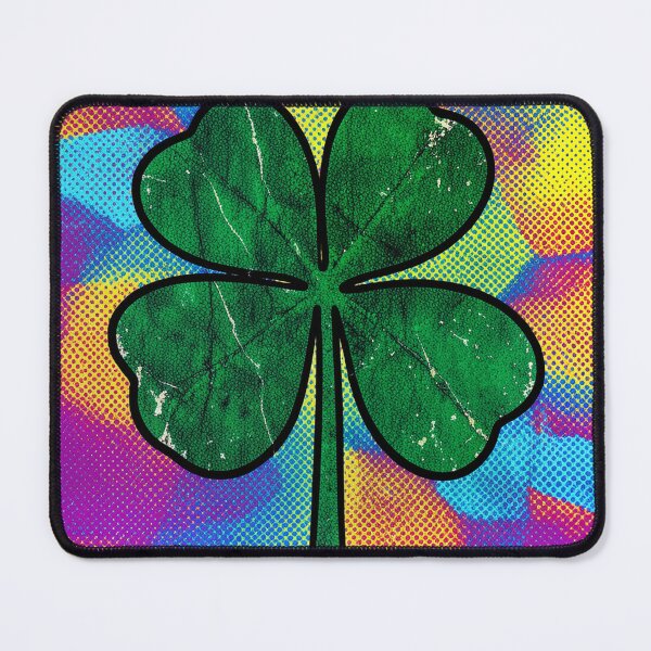 Item preview, Distressed Pop Art Four Leaf Clover designed and sold by Bloomkept.