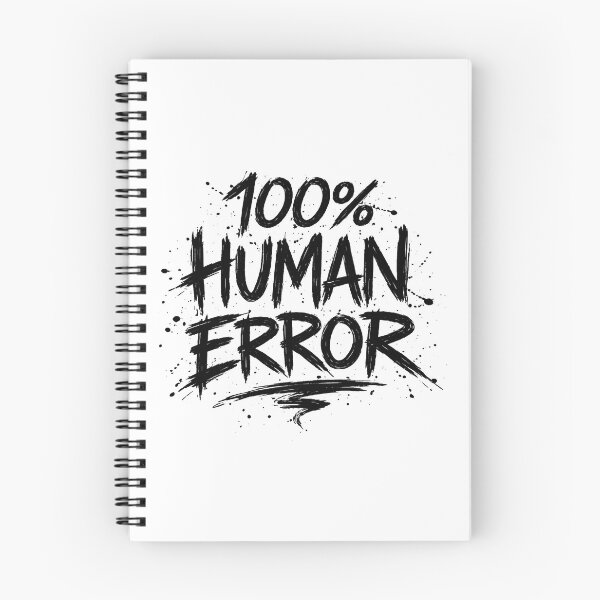 Item preview, 100% Human Error - Anti-AI Aesthetic designed and sold by Antonrec86.