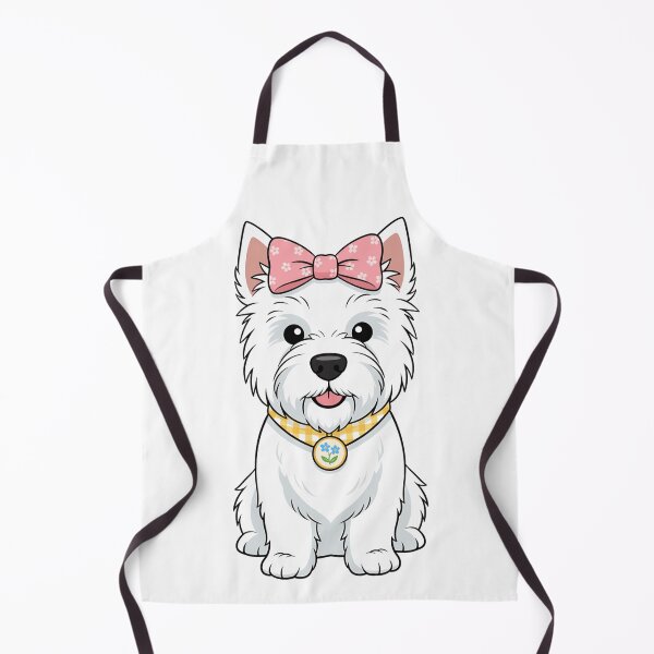 Item preview, Adorable West Highland White Terrier Westie Pink Bow designed and sold by k3rstman1.