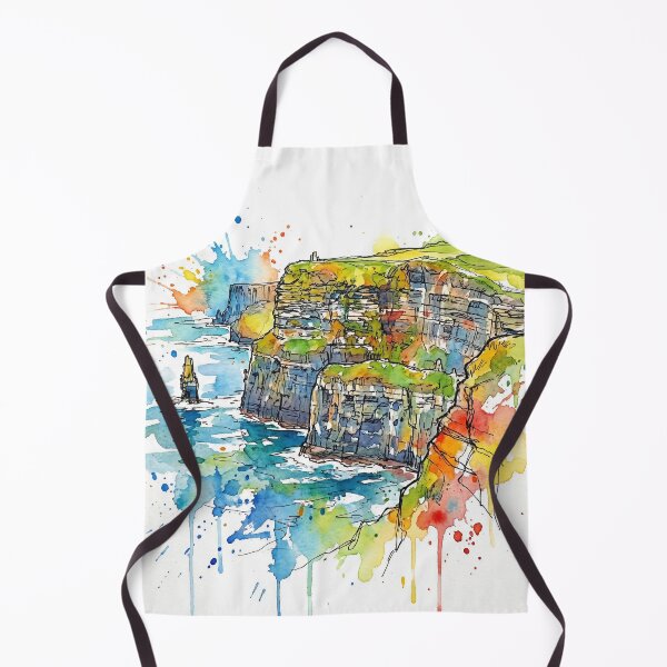 Item preview, Cliffs of Moher Watercolor Landscape designed and sold by Printpix.