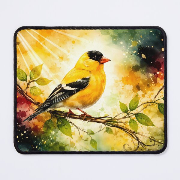 Item preview, Vibrant Goldfinch on a Branch designed and sold by cuprum.