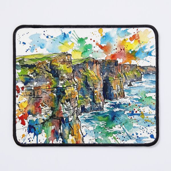 Item preview, Cliffs of Moher Coastal View Painting designed and sold by Printpix.