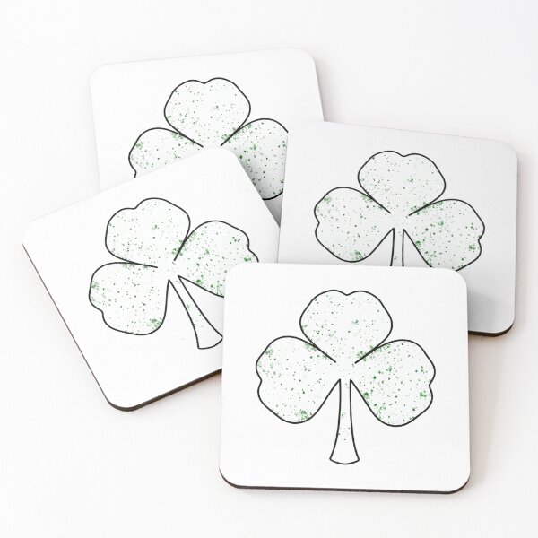 Item preview, Minimalist Line Art Shamrock with Distressed Texture designed and sold by Bloomkept.