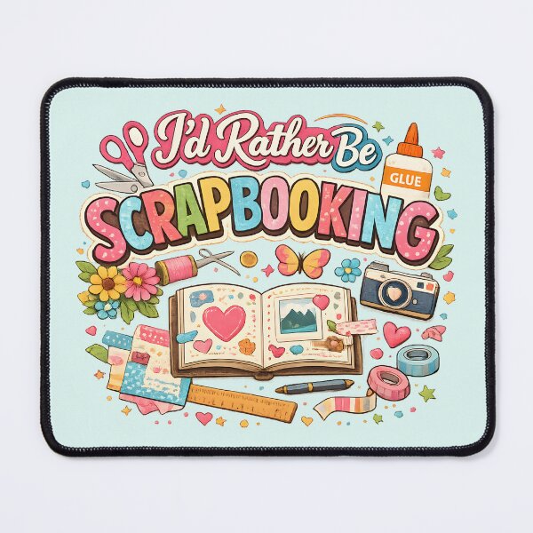 Item preview, I’d Rather Be Scrapbooking – Cute Craft Lover Design designed and sold by blankTeeShirt.