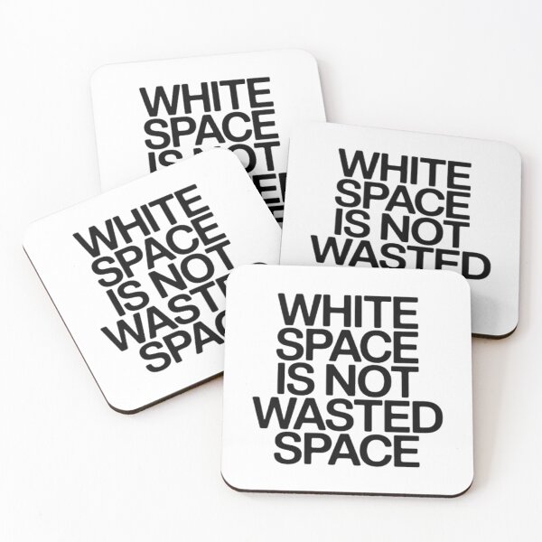 Item preview, White Space Is Not Wasted Space — Minimalist Typography Art Print | Designer Humor Gift | Graphic Designer Poster | Swiss Design Aesthetic designed and sold by Abhi0.
