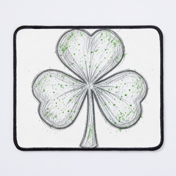Item preview, Hand Drawn Distressed Shamrock Sketch designed and sold by Bloomkept.