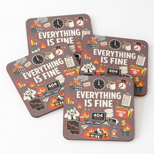 Item preview, Everything Is Fine Minimal Chaos Design designed and sold by Hoffmann-Shop.