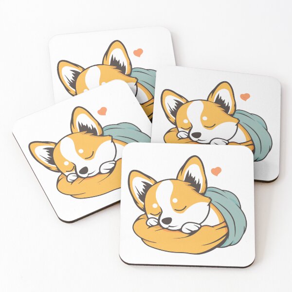 Item preview, Cute Sleeping Fox Illustration | Cozy Kawaii Animal Cartoon Love Aesthetic designed and sold by StickerHavenn.