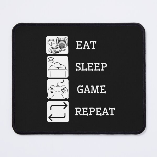 Item preview, Eat Sleep Game Repeat Gaming designed and sold by Ksaw0710.