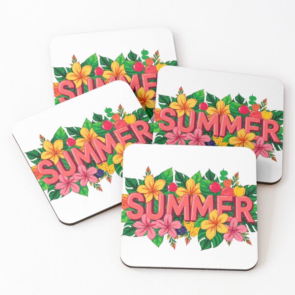 Item preview, Summer text with flowers and fruits designed and sold by TanyaLovus.