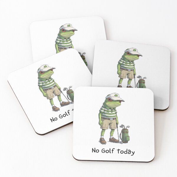 Item preview, No Golf Today Funny Frog Golfer Golfing Lover designed and sold by KAWKAW-DRHM.