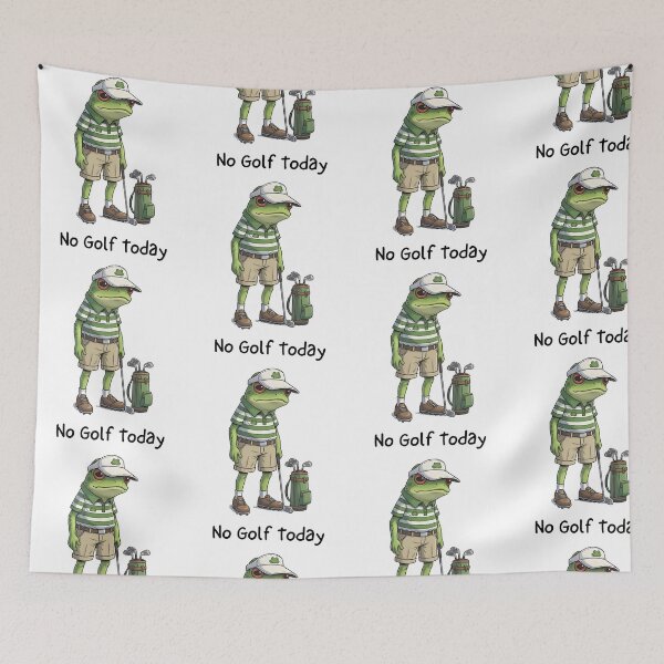 Item preview, No Golf Today Funny Frog Golfer Golfing Lover designed and sold by KAWKAW-DRHM.