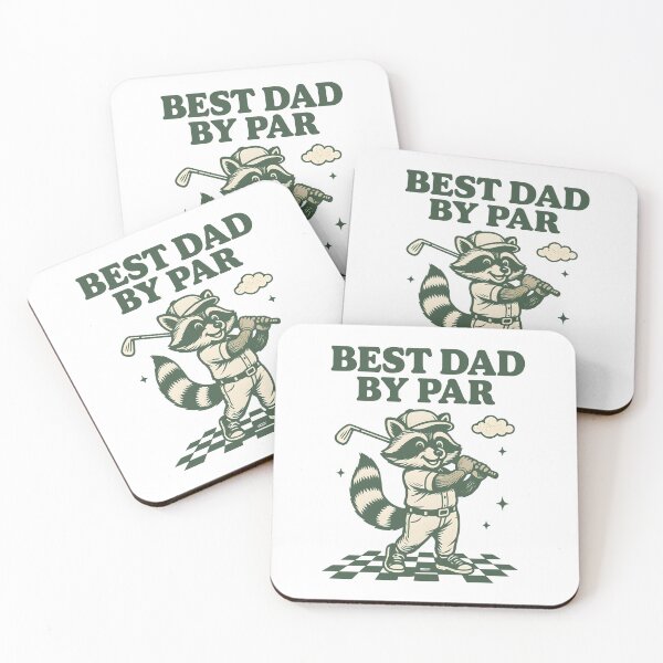 Item preview, Best Dad By Par Funny Raccoon Golf Dad Golfer Father's Day designed and sold by KAWKAW-DRHM.