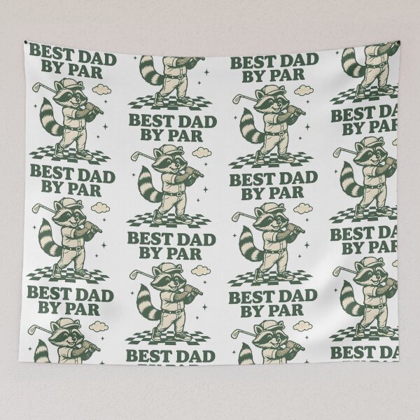 Item preview, Best Dad By Par Funny Raccoon Golf Dad Golfer Father's Day designed and sold by KAWKAW-DRHM.
