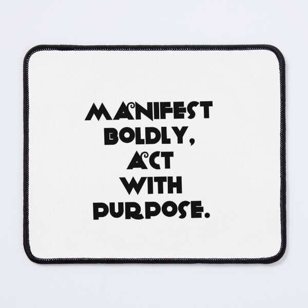 Item preview, Manifest Boldly Act with Purpose Motivational Quote Design designed and sold by THE JAVE STUDIOS.