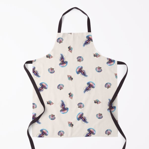 Item preview, Iridescent Jellyfish and Seashell Pattern in Pastel Ocean Colors designed and sold by VikArt7.
