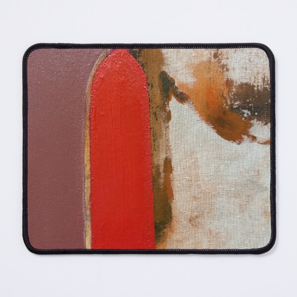 Item preview, Red Statement Earring – Abstract Portrait Detail designed and sold by Gela Mikava.
