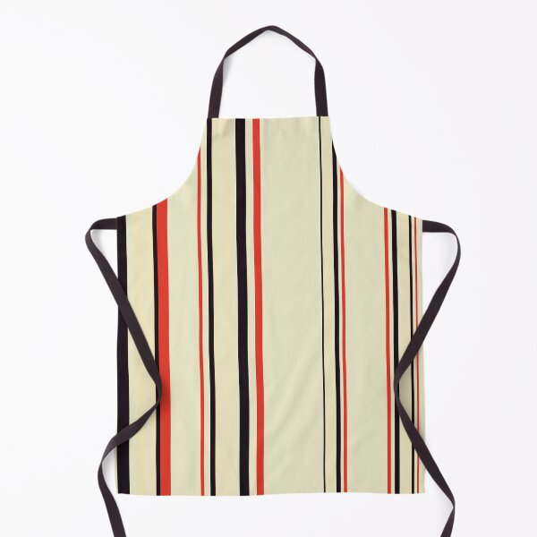 Item preview, Red Black Stripes Pattern – Vertical Beige Stripe Design designed and sold by WildHugeDot.