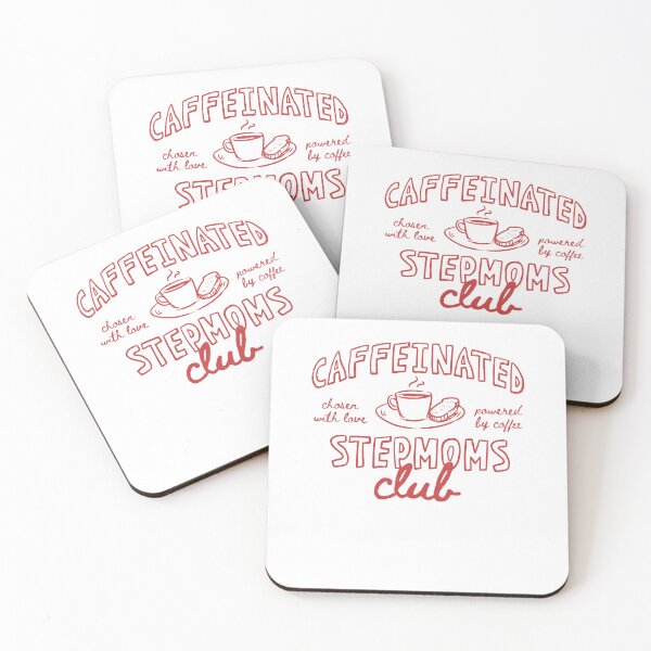 Item preview, Caffeinated Stepmoms Club Funny Mothers Day Coffee Lover designed and sold by KAWKAW-DRHM.