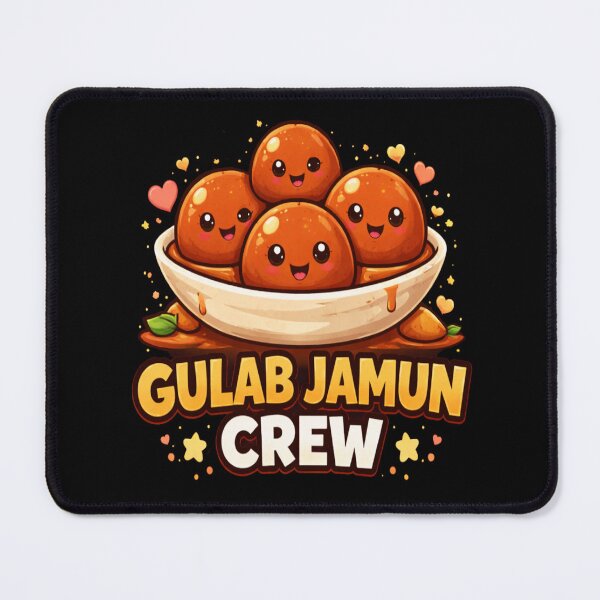 Item preview, Cute Gulab Jamun Crew – Kawaii Indian Dessert Friends | Funny Food Lover Design designed and sold by Globalcitytees.