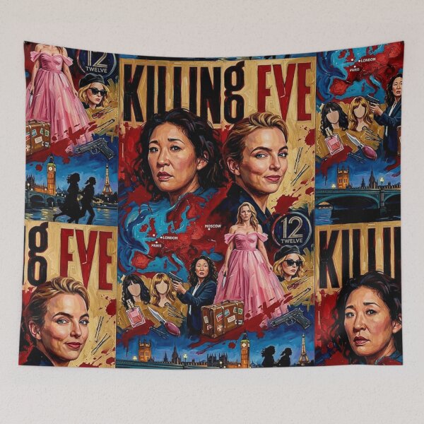 Item preview, London to Moscow: Stylized Eve & Villanelle Fine Art designed and sold by Art's Diner.