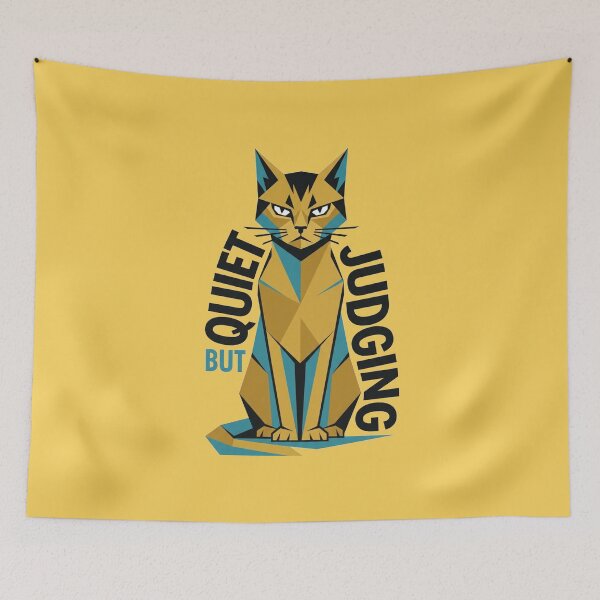Item preview, Quiet But Judging Introvert Cat Design designed and sold by Quiet Mode Studio.