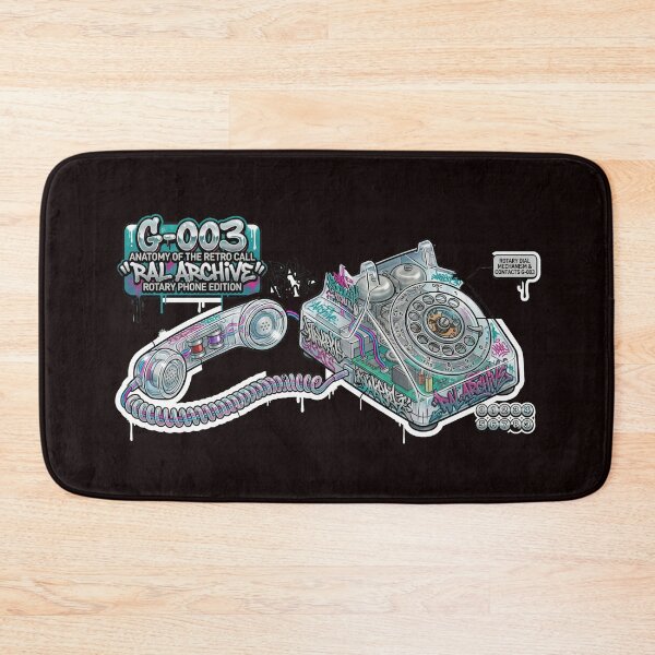 Item preview, RAL Archive G-003: Retro Anatomy Rotary Phone Graffiti Edition designed and sold by RewindArtLab.