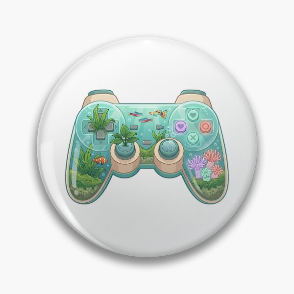 Item preview, Ocean Controller - Cute Gamer Sticker designed and sold by LoFizzy.