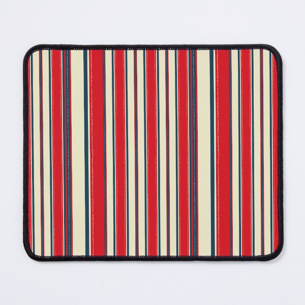 Item preview, Red Blue Stripes Pattern – Vertical Striped Design with Dotted Lines designed and sold by WildHugeDot.