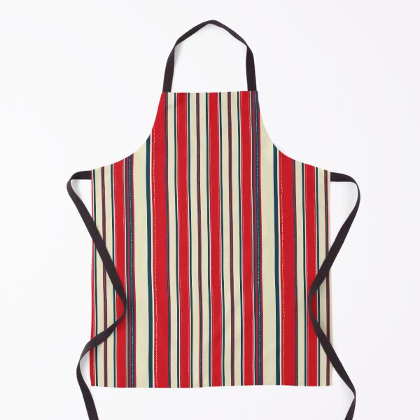 Item preview, Red Blue Stripes Pattern – Vertical Striped Design with Dotted Lines designed and sold by WildHugeDot.