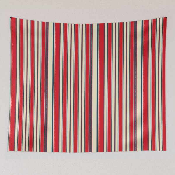 Item preview, Red Blue Stripes Pattern – Vertical Striped Design with Dotted Lines designed and sold by WildHugeDot.
