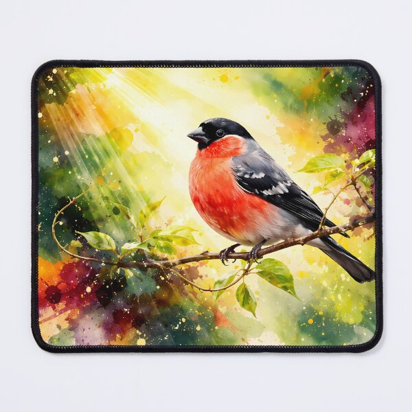 Item preview, Eurasian bullfinch on Colorful Branch designed and sold by cuprum.