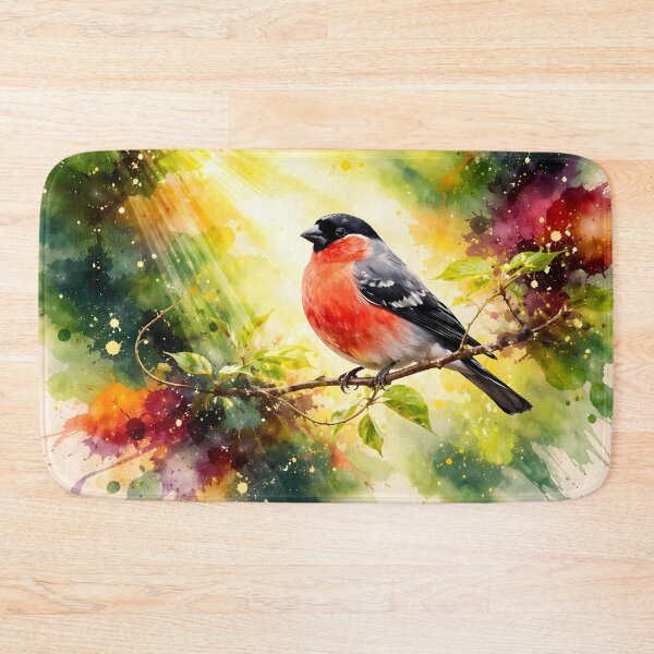 Item preview, Eurasian bullfinch on Colorful Branch designed and sold by cuprum.