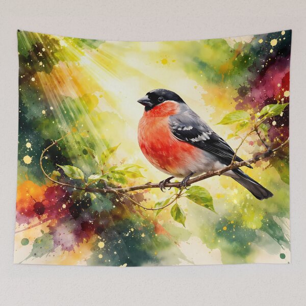 Item preview, Eurasian bullfinch on Colorful Branch designed and sold by cuprum.