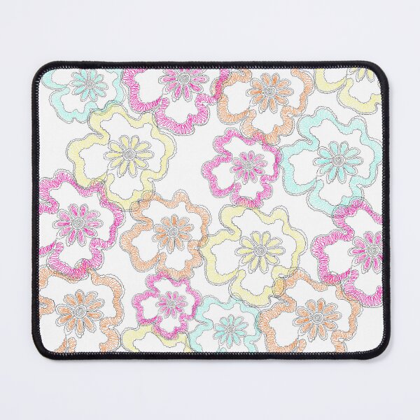 Item preview, Soft pastel Boho flowers waves designed and sold by MarrySArtwork.