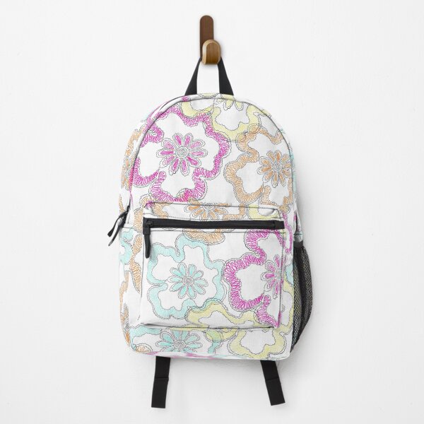 Item preview, Soft pastel Boho flowers waves designed and sold by MarrySArtwork.