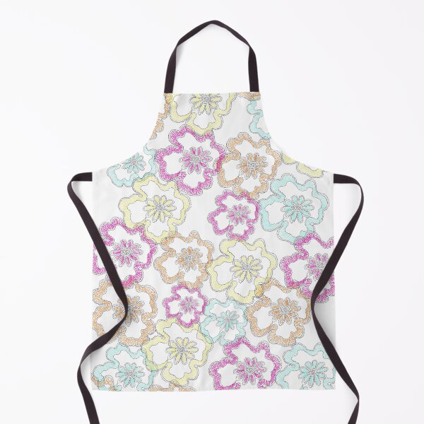 Item preview, Soft pastel Boho flowers waves designed and sold by MarrySArtwork.