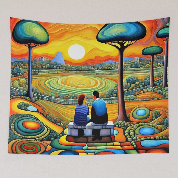 Item preview, Love at sunset designed and sold by George Hutton Hunter.