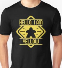 Hello I Am Yellow Meeple Board Games Addict Unisex T-Shirt