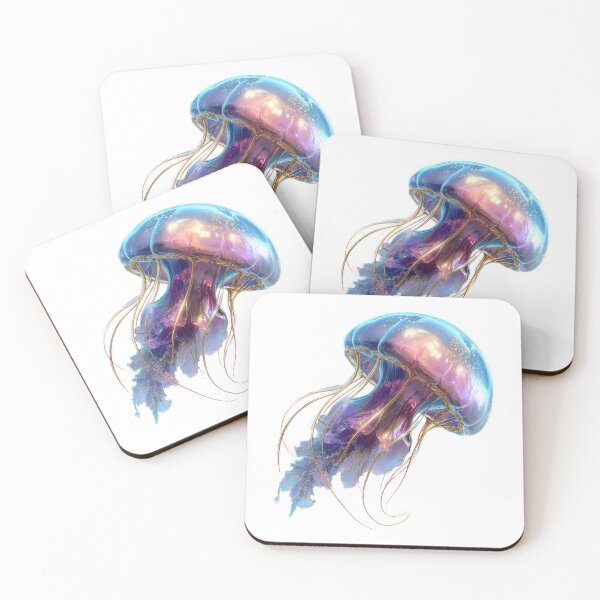 Item preview, Iridescent Jellyfish Fantasy Ocean Art designed and sold by VikArt7.