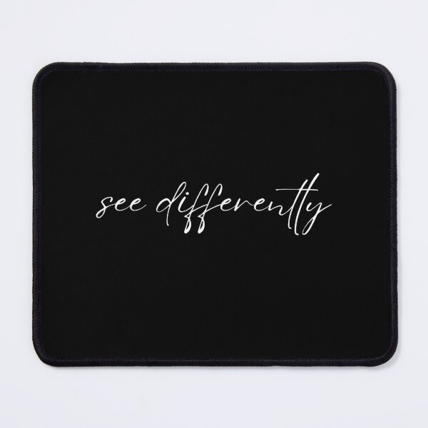 Item preview, Minimal Aesthetic Typography Quote "See Differently" Modern Script Design designed and sold by onubi.
