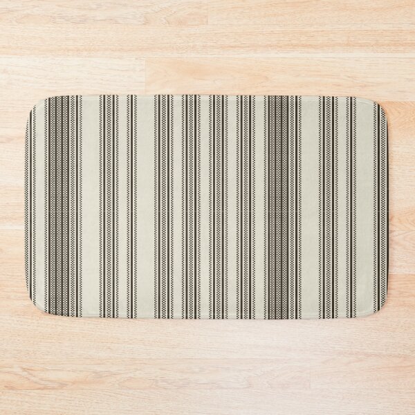 Item preview, Brown Beige Pixel Stripe Pattern – Vertical Square Geometric Design designed and sold by WildHugeDot.