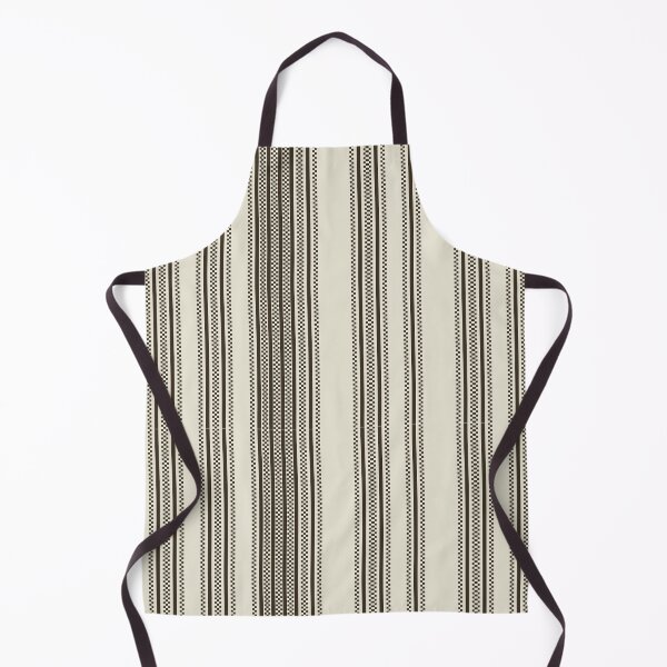 Item preview, Brown Beige Pixel Stripe Pattern – Vertical Square Geometric Design designed and sold by WildHugeDot.