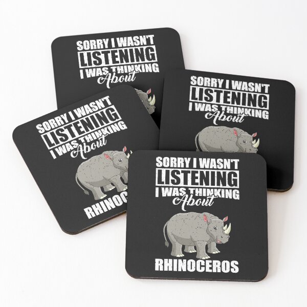 Item preview, Sorry I wasn't Listening Thinking About Rhinoceros  designed and sold by GabbyKash.