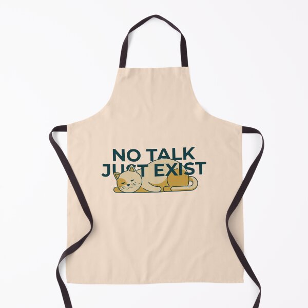 Item preview, No Talk Just Exist Introvert Cat Minimal Design designed and sold by Quiet Mode Studio.