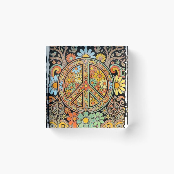 Artikelvorschau, Peace Hippie Blumen entworfen und verkauft von MasterShong.