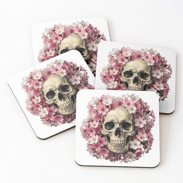 Item preview, CHERRY BLOSSOMS SKULL BLOOM designed and sold by The funny Japan.