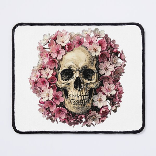 Item preview, CHERRY BLOSSOMS SKULL BLOOM designed and sold by The funny Japan.