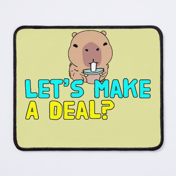 Item preview, Kawaii Guinea Pig with Smoothie Let's Make a Deal Cute and Fun Design Gift for Adorable Animal Lovers designed and sold by AstronautMerch.